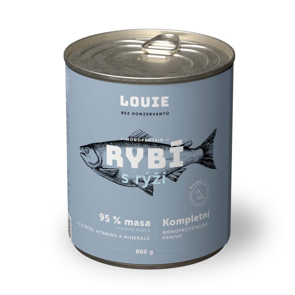 Ryba s rýží 800 g - LOUIE kompletní krmivo pro psy