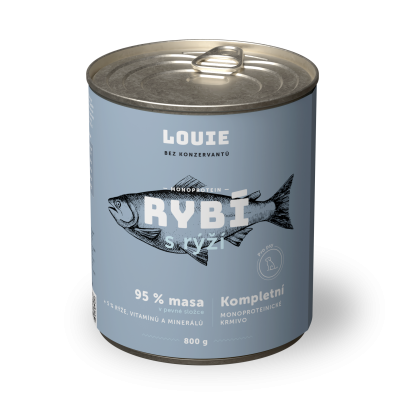 Ryba s rýží 800 g - LOUIE kompletní krmivo pro psy