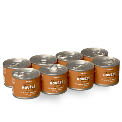 Výhodné balení 8 ks - Hovězí s mrkví 200 g