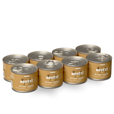 Výhodné balení 8 ks - Hovězí s rýží 200 g