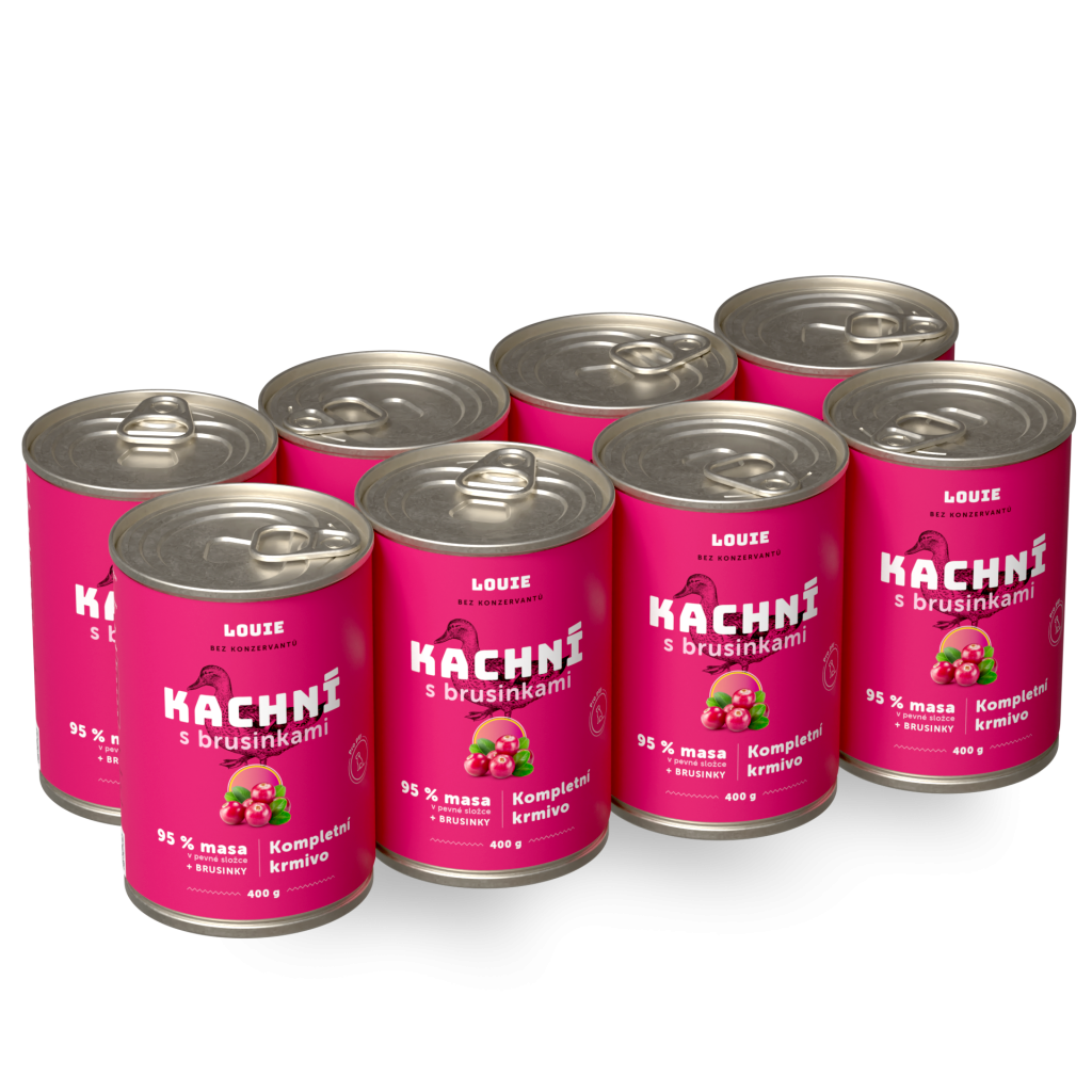 Výhodné balení 8 ks - Kachní s brusinkami 400 g