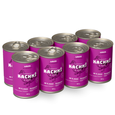 Výhodné balení 8 ks - Kachní s rýží 400 g