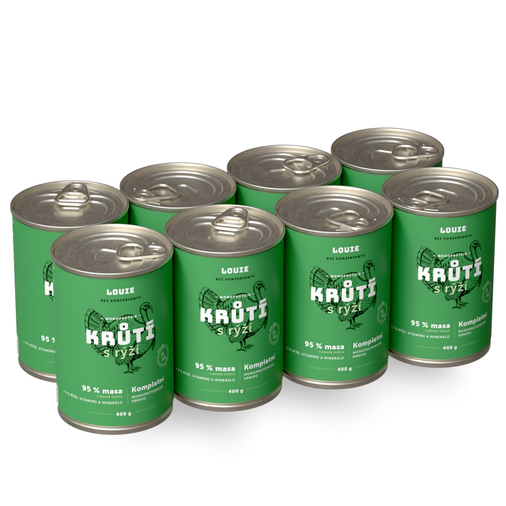 Výhodné balení 8 ks - Krůtí s rýží 400 g