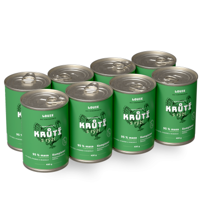 Výhodné balení 8 ks - Krůtí s rýží 400 g