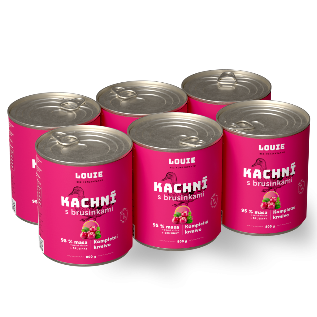 Výhodné balení 6 ks - Kachní s brusinkami 800 g