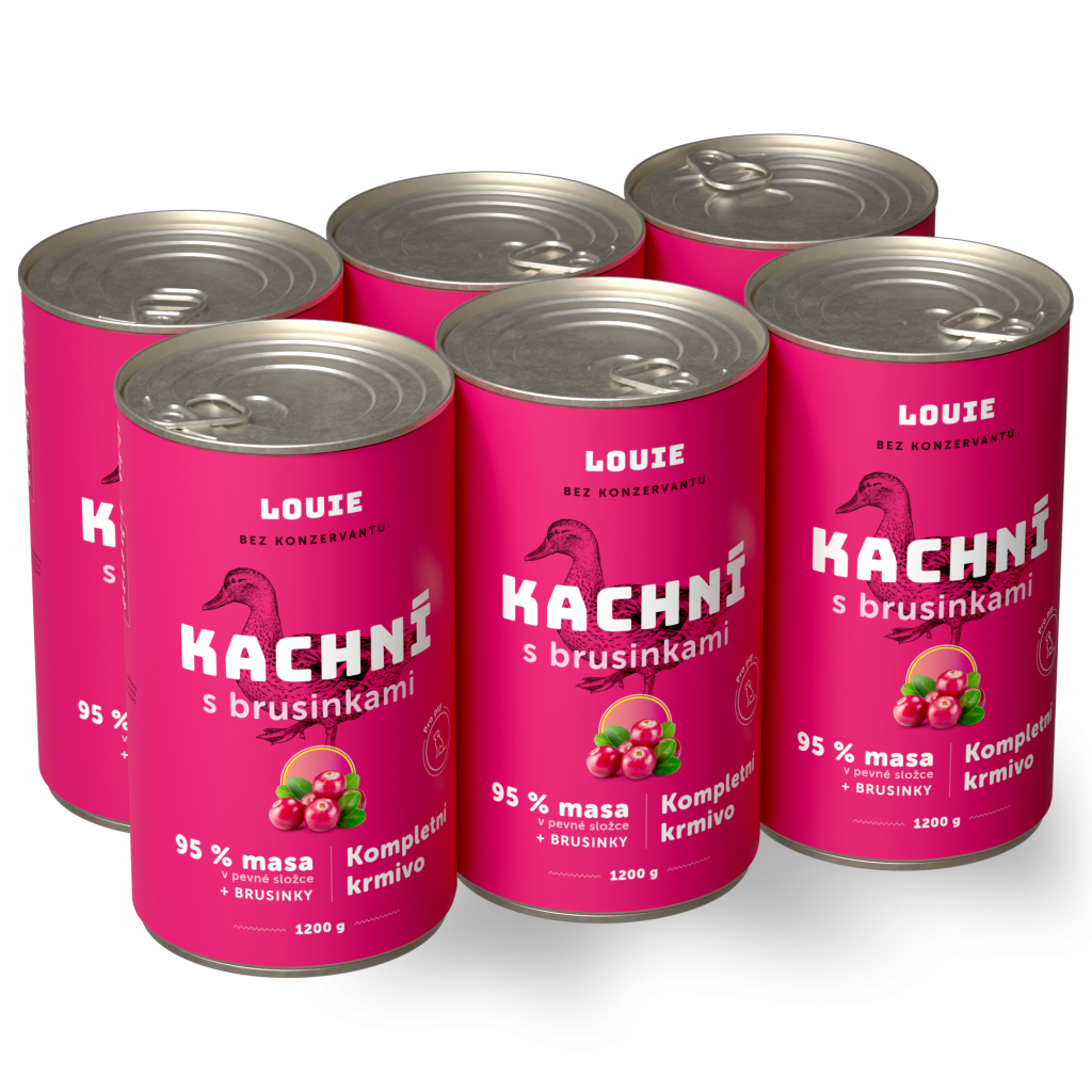 Výhodné balení 6 ks - Kachní s brusinkami 1200g