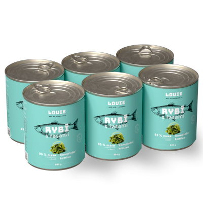 Výhodné balení 6 ks - Rybí s řasami 800 g