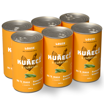 Výhodné balení 6 ks - Kuřecí s cuketou 1200 g