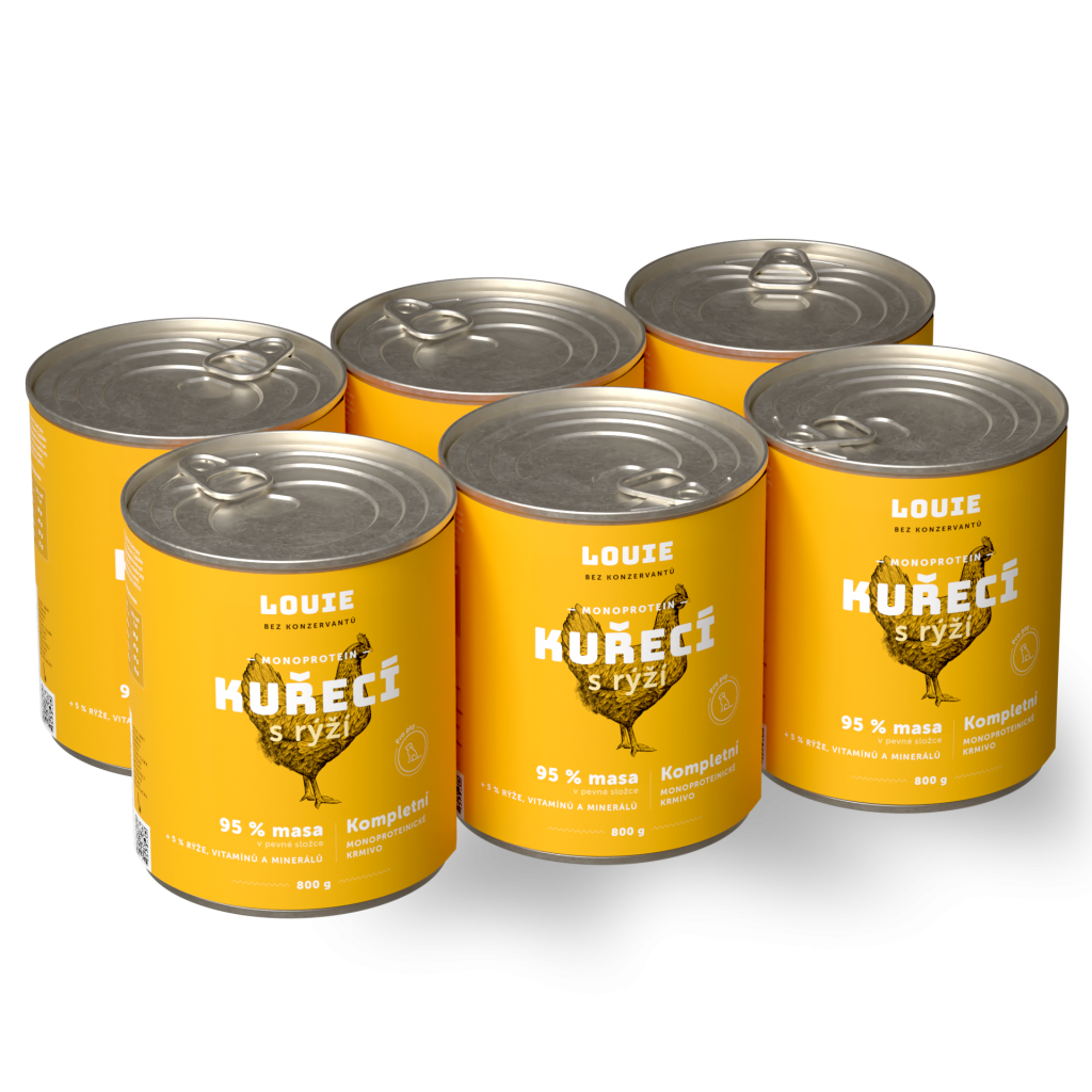 Výhodné balení 6 ks - Kuřecí s rýží 800 g