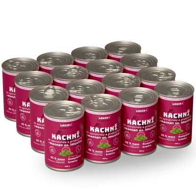 Akční balíček 16 ks - Kachní se spirulinou a prebiotiky 400 g
