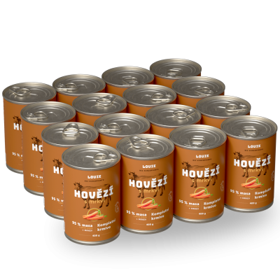 Výhodné balení 8 ks - Hovězí s mrkví 400 g