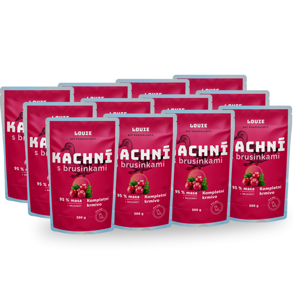 Balení kapsiček 12 ks - Kachní s brusinkami 300g