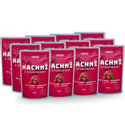 Balení kapsiček 12 ks - Kachní s brusinkami 300g