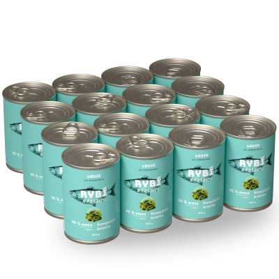 Výhodné balení 16 ks - Rybí sa řasami 400 g