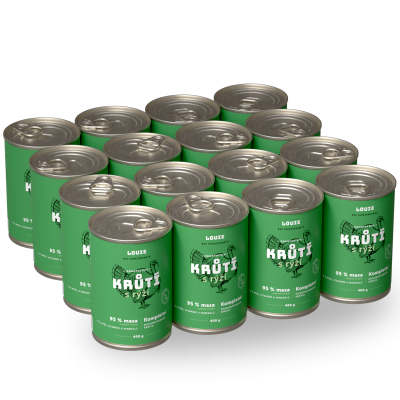 Výhodné balení 16 ks - Krůtí s rýží 400 g