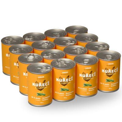 Výhodné balení 16 ks - Kuřecí s cuketou 400 g