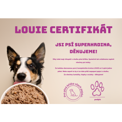 Dárkový certifikát LOUIE