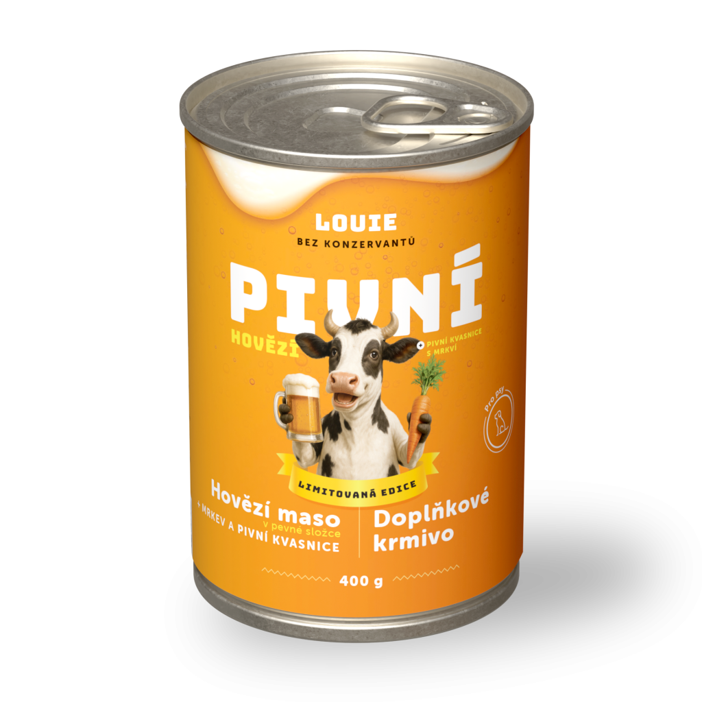 Pivní hovězí s mrkví a pivovarskými kvasnicemi 400g - limitovaná edice